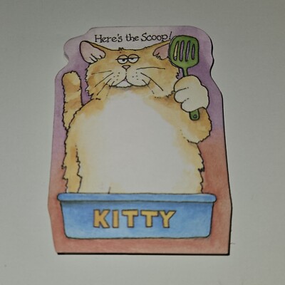 Here's The Scoop Kitty Cat Paper SMALL 3x4 Approx 35 Sheets READ
