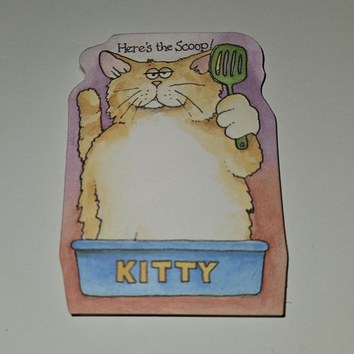 Here's The Scoop Kitty Cat Paper SMALL 3x4 Approx 35 Sheets READ