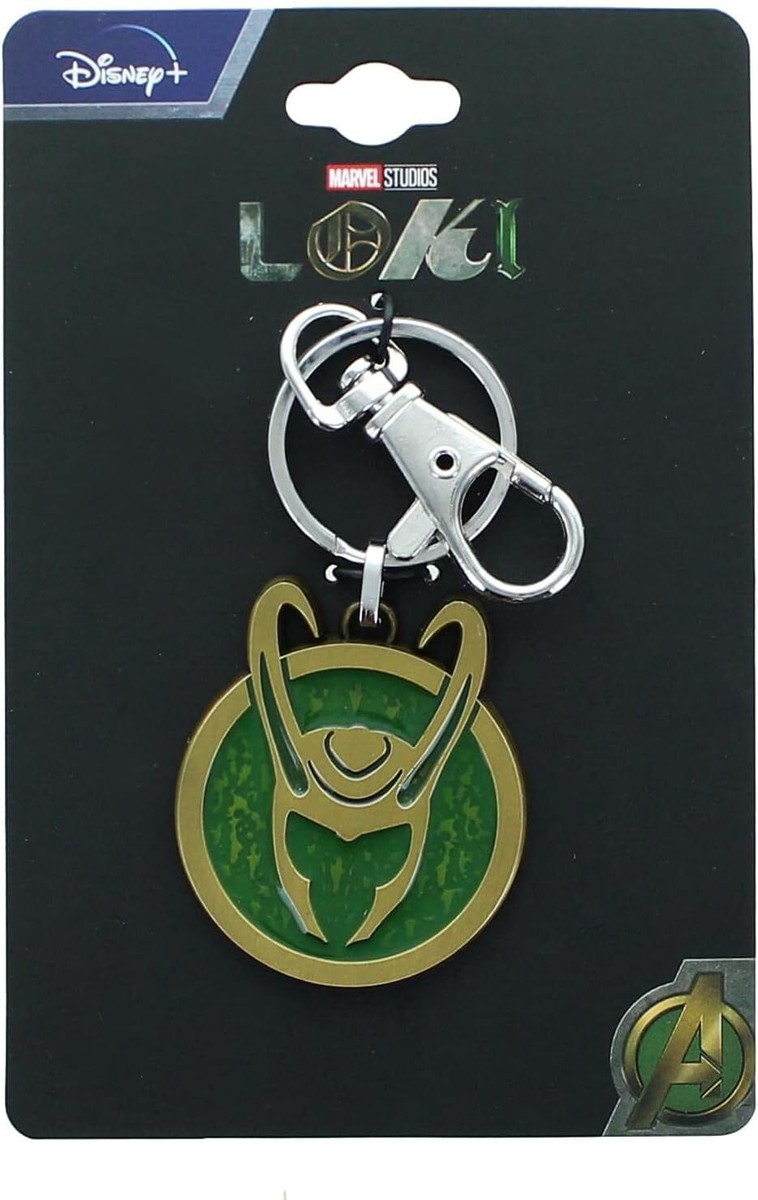 Marvel Loki Keychain Base Metal and Enamel - Size - 4cm x 3.5cm | eBay