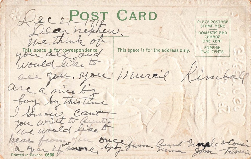 Marrone Suit Old World Babbo Natale ClausCaneRed HatHolding Borsa Of