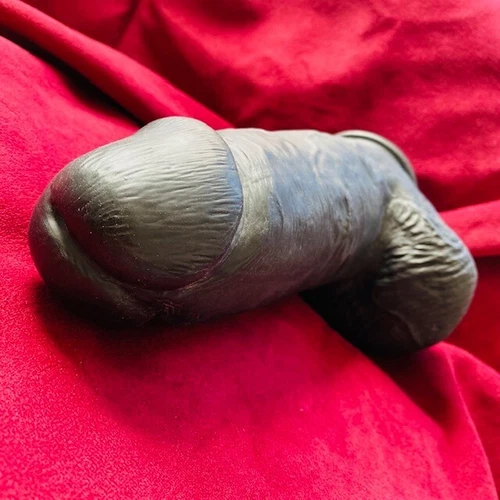 8.2 Inch Thick Huge Dildo Anal Butt Plug Penis TPE Black Suction Cup Real Feel - Picture 4 of 17