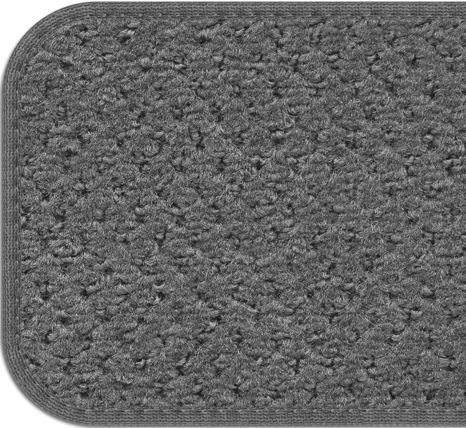 Set of 15 SKID-RESISTANT Carpet Stair Treads GRAY runner rugs - Image 2 of 3