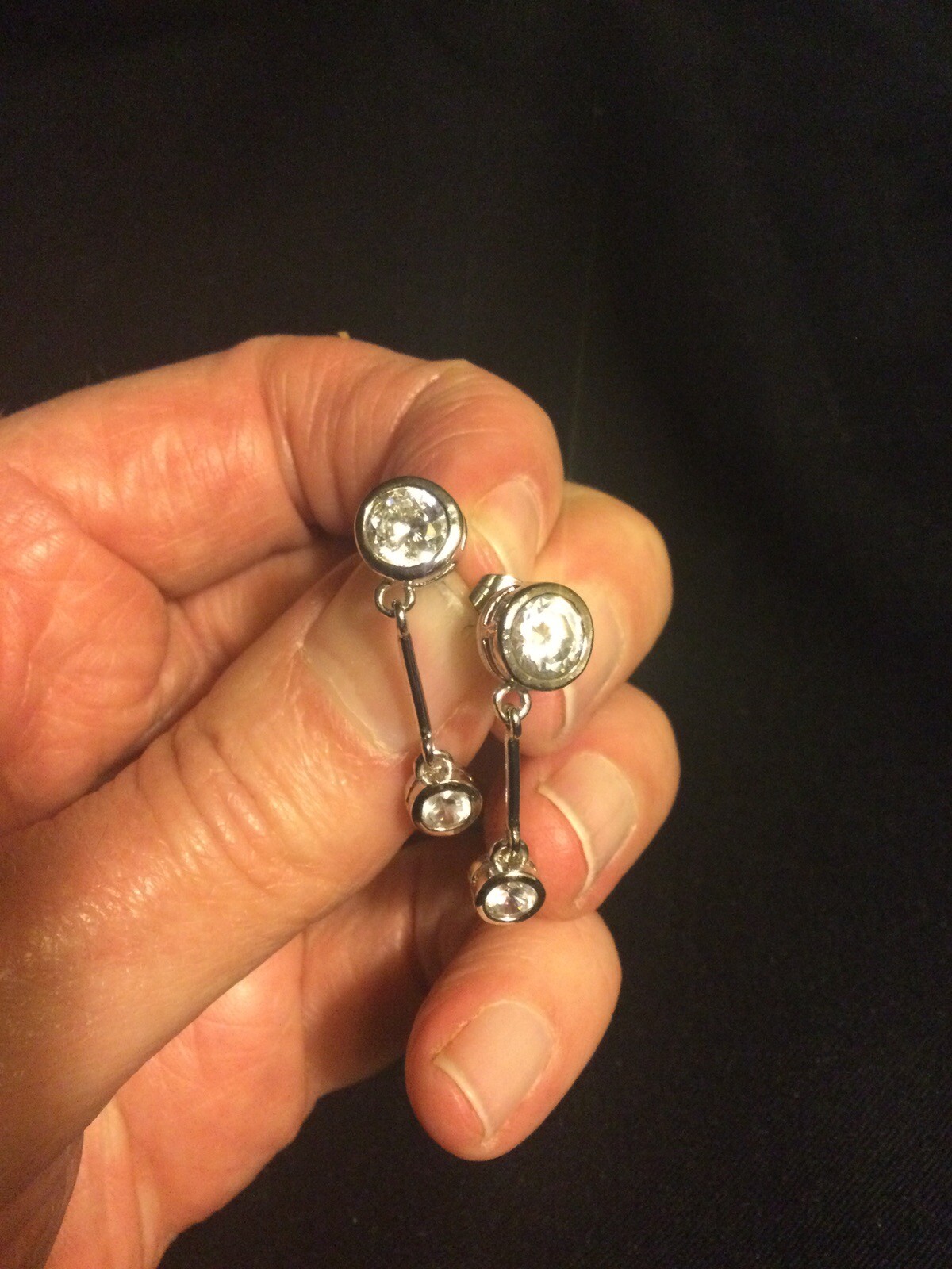 Bling! Rhinestone Dangle Earrings - image 4