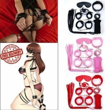 Women BDSM Sex Toys Bondage Handcuffs Clit G-Spot Vibrator SM Kit Restraints Set