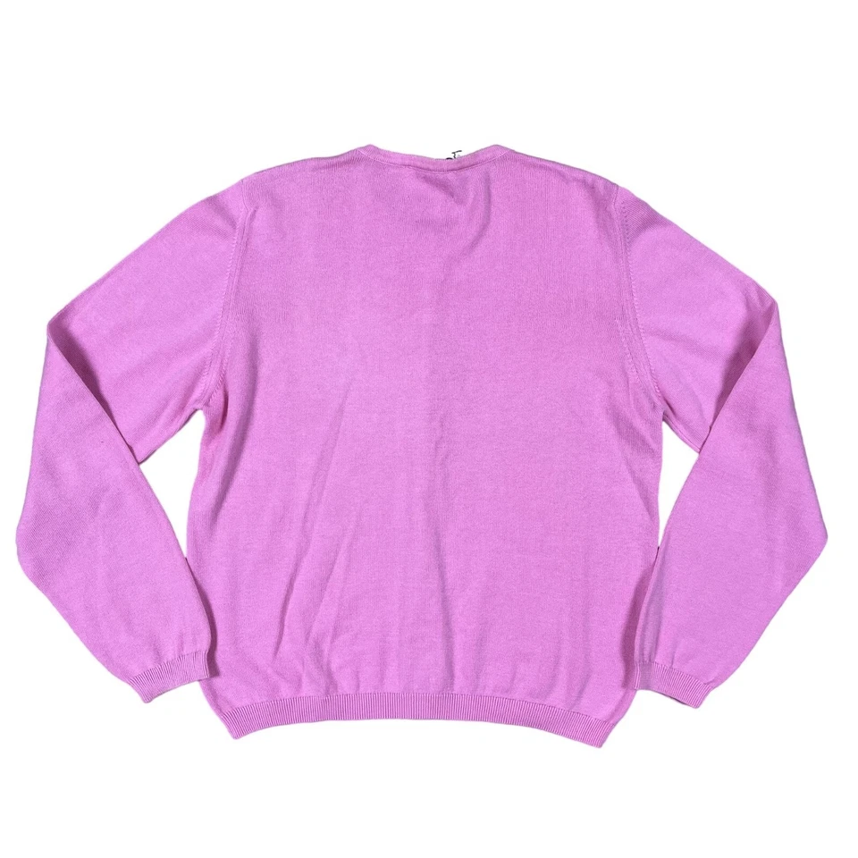 VTG 90s Lilly Pulitzer Pink Cardigan Sweater Size Medium - Made in Portugal - Image 2 of 3