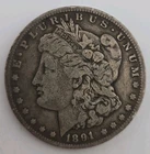 1891-CC Morgan Silver Dollar $1 - Carson City Mint