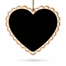 Shape Blackboard, Erasable Hanging Chalkboard- Sign Display Board 6 Inch Wide