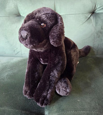 Vintage Animal Alley Toys R Us Black Lab Puppy Labrador Retriever Plush Toy 15''