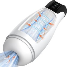 Male Masturbaters Automatic HandsFree Rotating Cup Thrusting Stroker Men Sex Toy