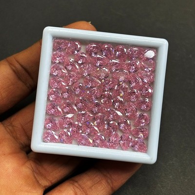 Zertifizierter 7,20 kt 7 x 5 mm Birnenschliff natürlicher rosa Saphir lose Ed...