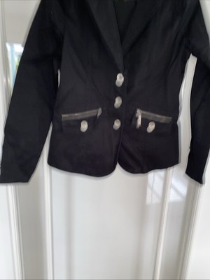 Damen Blazer Jacke Schwarz Gr. S