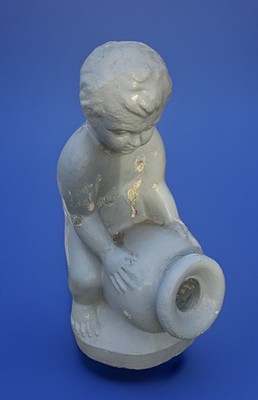 20'' Concrete Cherub Child Fountain Top Outdoor Water Feature Large Topper