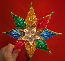 Christmas Star Tree Topper 8" Lighted Double-Sided Christmas Tree Topper
