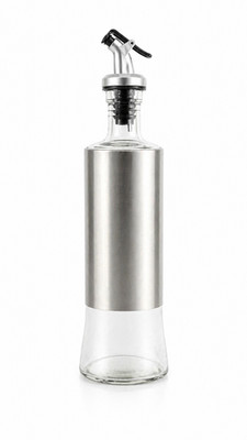 Glas Ölspender 500ml   eleganter Ausgießer für Öl & Essig, tropffrei & robust