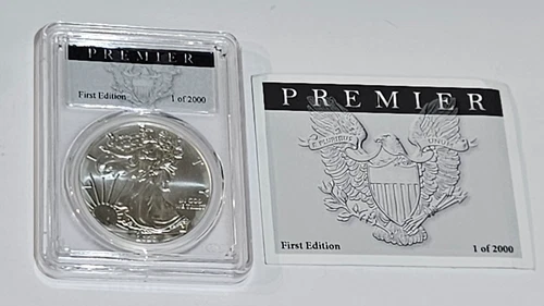 2020 $1 PCGS MS70 Silver Eagle Premier First Edition 1 of 2,000