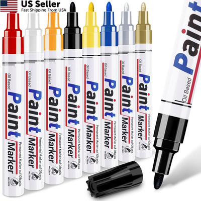 DAPAWIN Oil Based Paint Markers for Metal: 8 1 Count (Pack of 8), Multicolor 