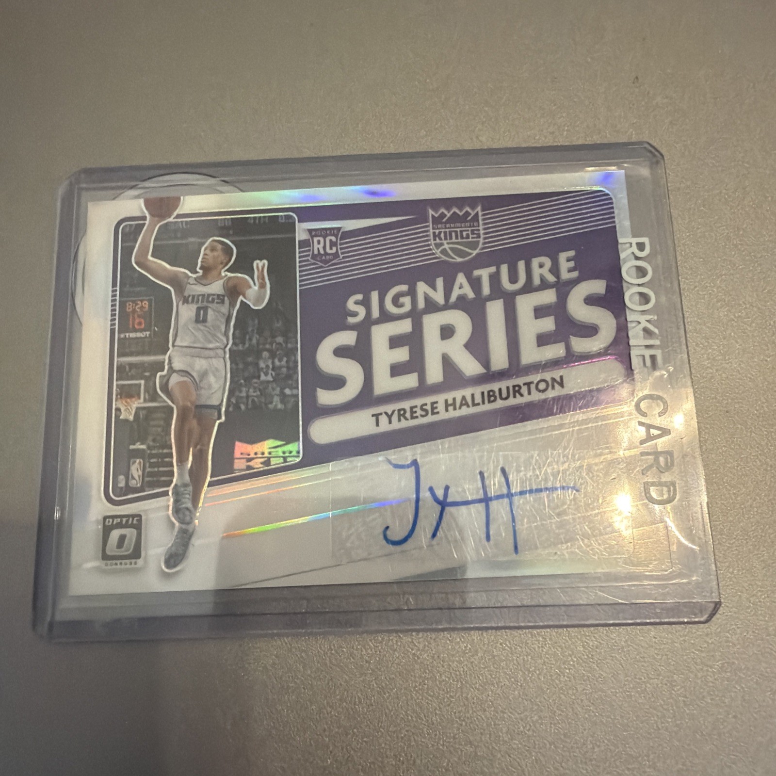 2020-21 Panini Donruss Optic Tyrese Haliburton RC Rookie Series Silver Auto