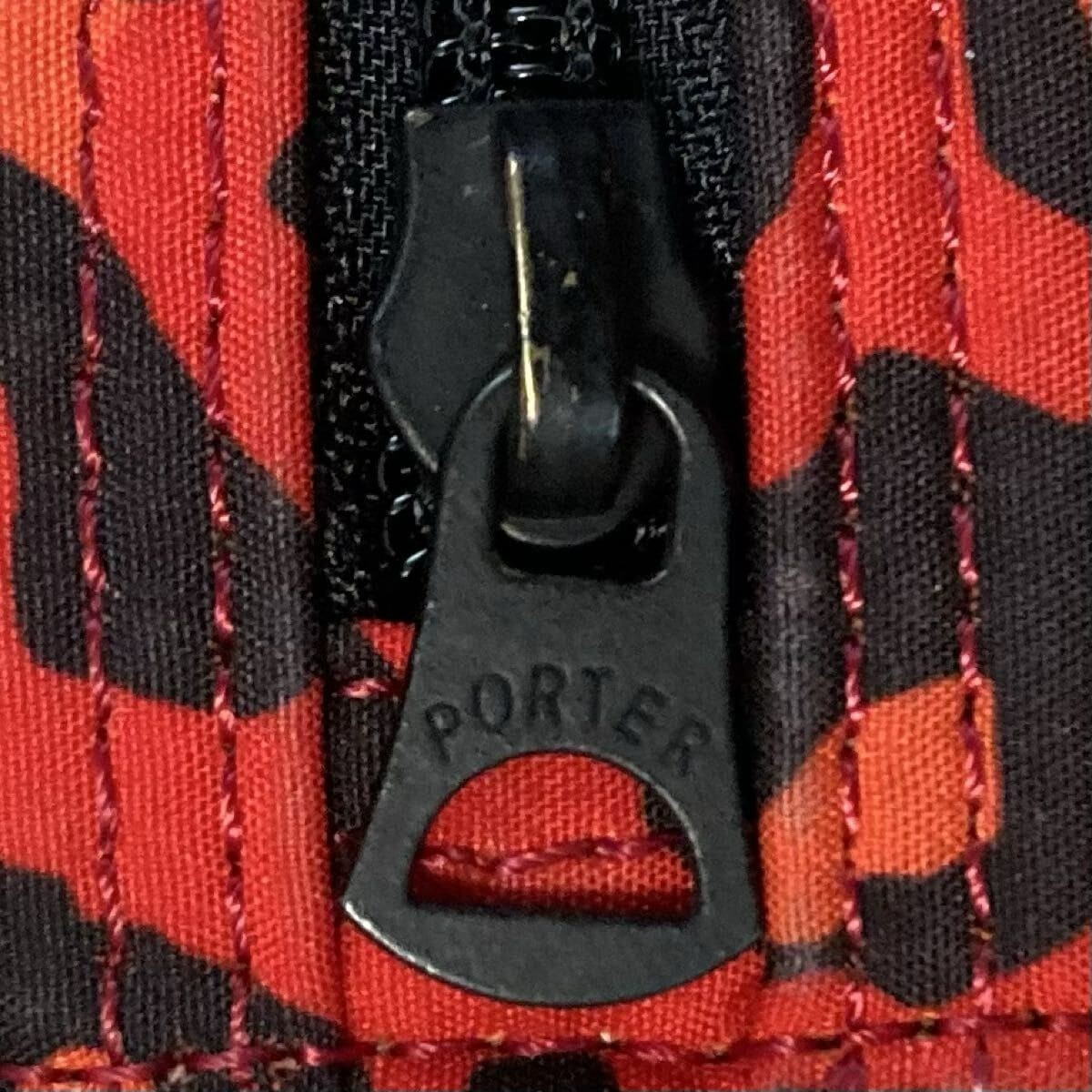 BAPE × PORTER LONG WALLET Leopard Camo Red A Bathing Ape | eBay