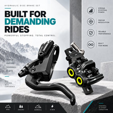 Magura MT7 Pro Hydraulic Disc Brake Set 4-Piston MTB Enduro Post Mount Black