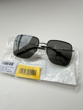 Saint Laurent SL 312 M 010 Silver Dark Grey YSL Logo Women Sunglasses AUTHENTIC