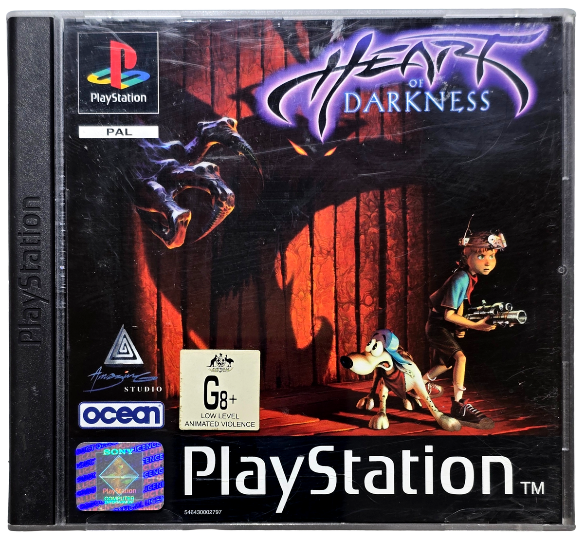 PS1.PS2.PS3ゲームソフト Heart Of Darkness PS1 PS2 PS3 PAL *Complete* PlayStation (No