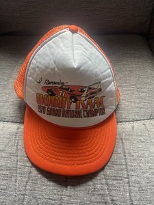 Vintage 1970 Grand National Champion Bobby Isaac Mesh Trucker Hat