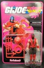 Super7 GI Joe Reaction Ninja Force SNAKE EYES 3.75  Figure