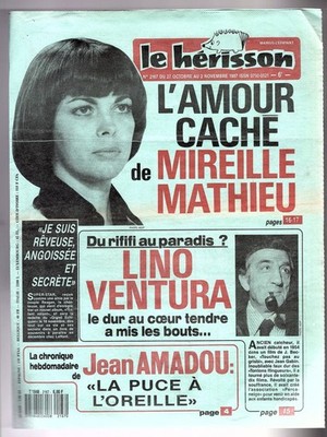  MIREILLE MATHIEU-LINO VENTURA-MARLÈNE JOBERT LE HERISSON von 1987