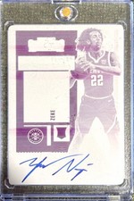 2020-21 Panini Contender's - Zeke Nnaji Rookie 1/1 Auto One of One Plate #133 