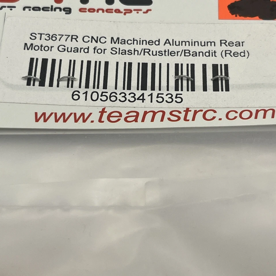 ST Racing Concepts ST3677R Rear Motor Guard for Traxxas Cars and Trucks (Red) - Image 2 of 3