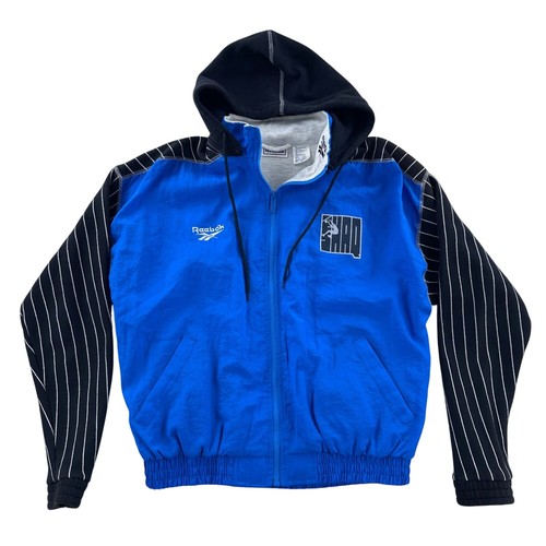 Vintage 90's Reebok Shaq Shaquille O'Neal Hooded Light Jacket Medium