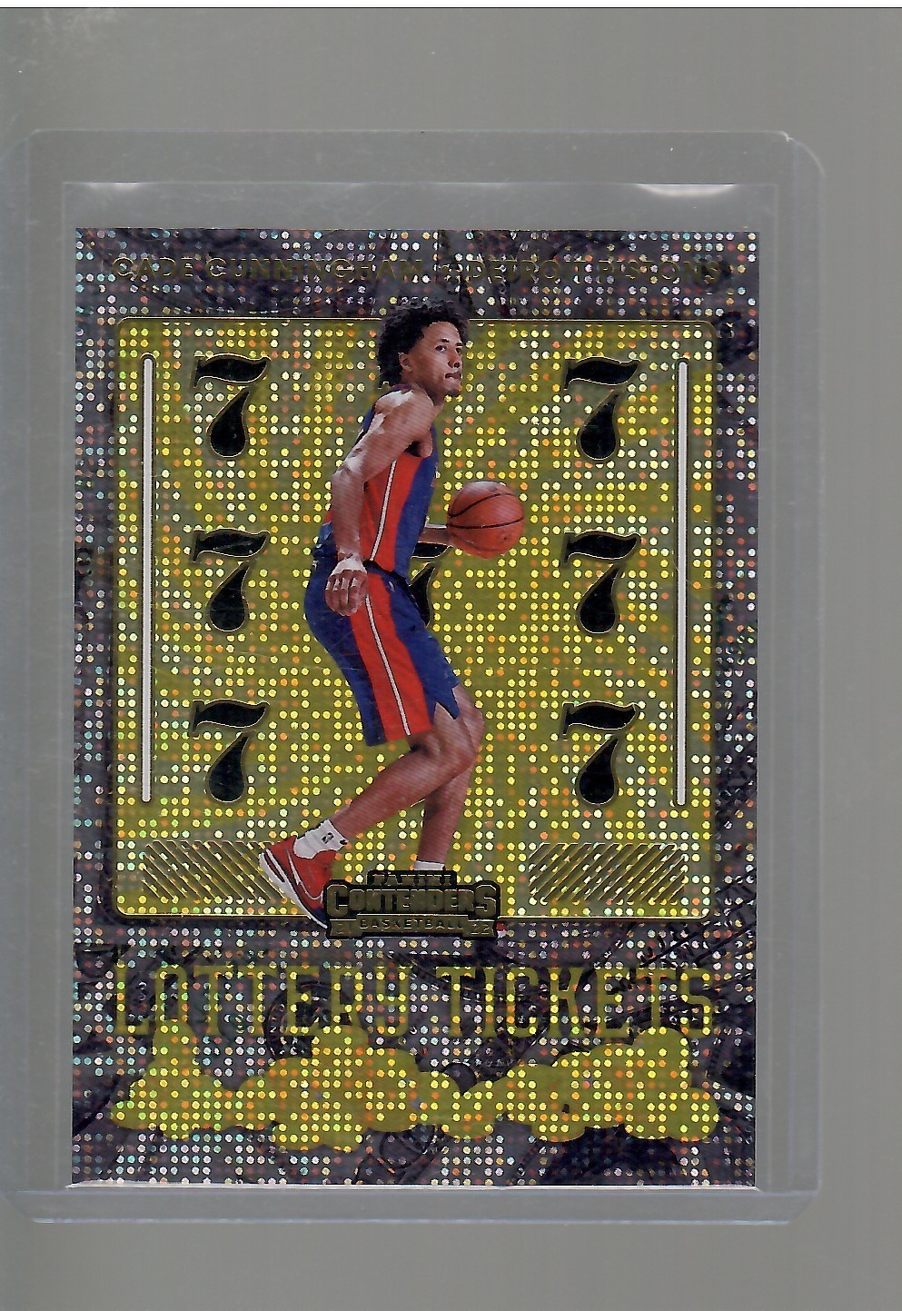 CADE CUNNINGHAM LOTTERY TICKET 2021 22 PANINI CONTENDERS BASKETBALL