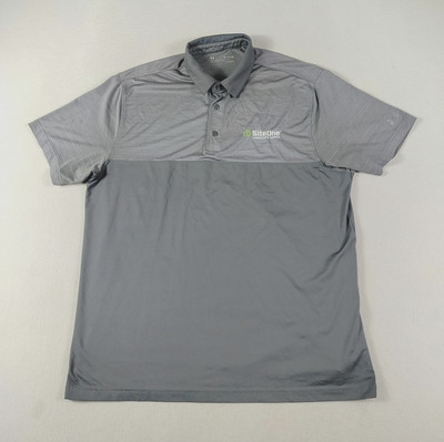 Under Armour HeatGear Polo Shirt Mens XL Gray SiteOne Landscape Supply Golf