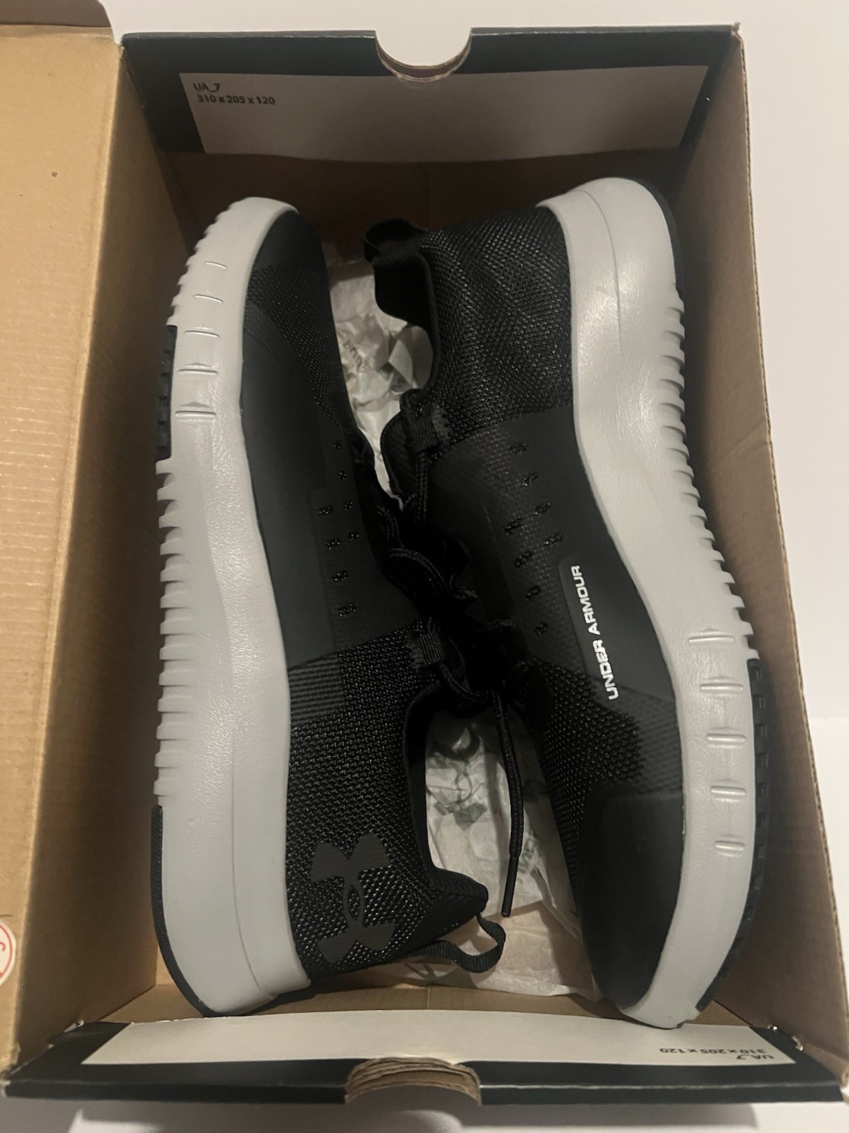 Under Armour UA TR96 Black Athletic Shoes  - Men's US 8.5 - New In Box - READ thumbnail 14