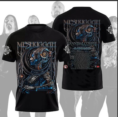 Meshuggah Band 2025 North American Tour 3D Print T Shirt Gift Fan HT468