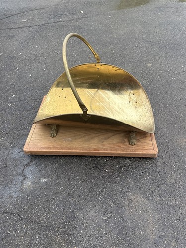 Vintage Brass Firewood Log Holder | Fireplace Decor | Vintage Gift
