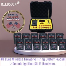 48 Cues Wireless Fireworks Firing System Remote Control Pyrotechnic Equipment