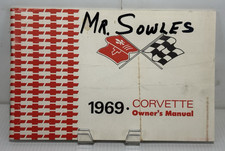 1969 1st Edition Corvette Owners Manual Original Nice Condition August 1968 1969 1st Edition Corvette Owners Manual Original Nice Condition August 1968
