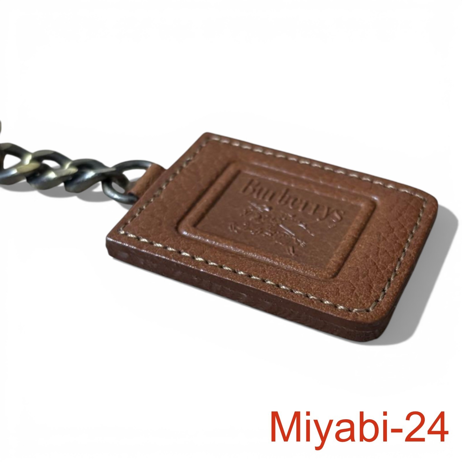 Burberry Horseshoe Keychain Vintage Leather London Badge Accessories thumbnail 4