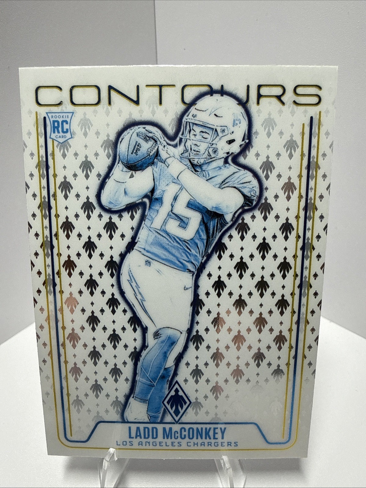 2024 Panini Phoenix - Contours Ladd McConkey #CON-LMY Lazer (RC)