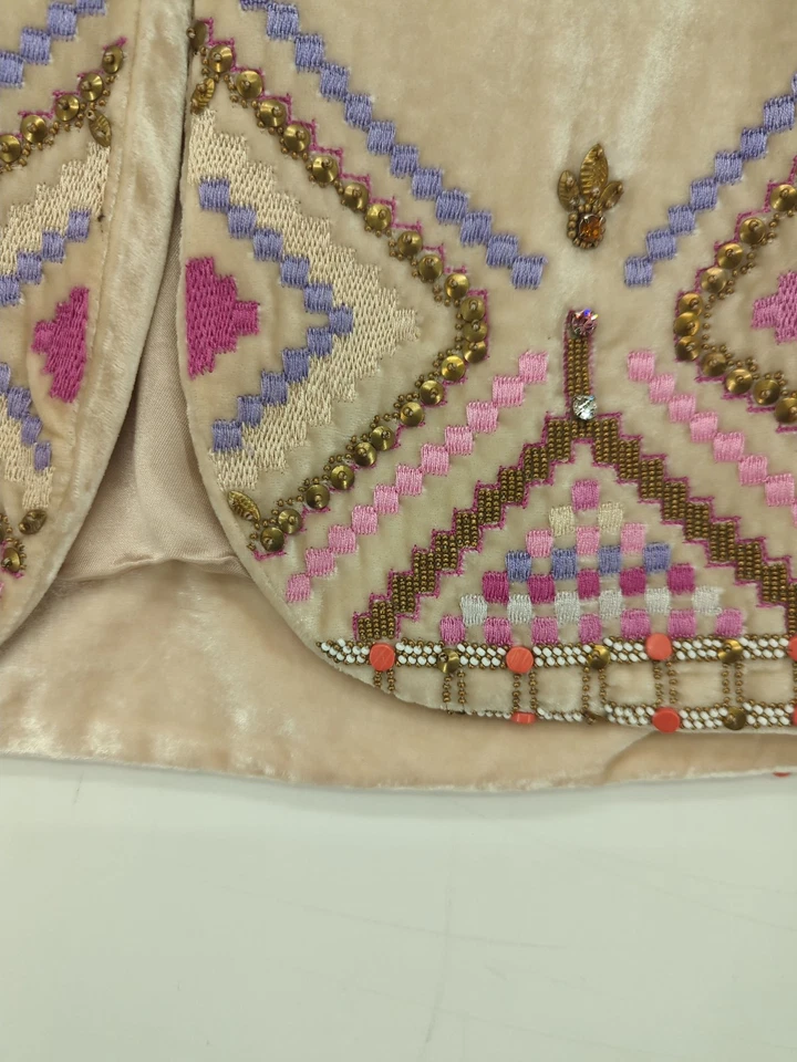 Chaqueta para mujer Matthew Williamson UK 10 crema rayón Foto 4 de 4