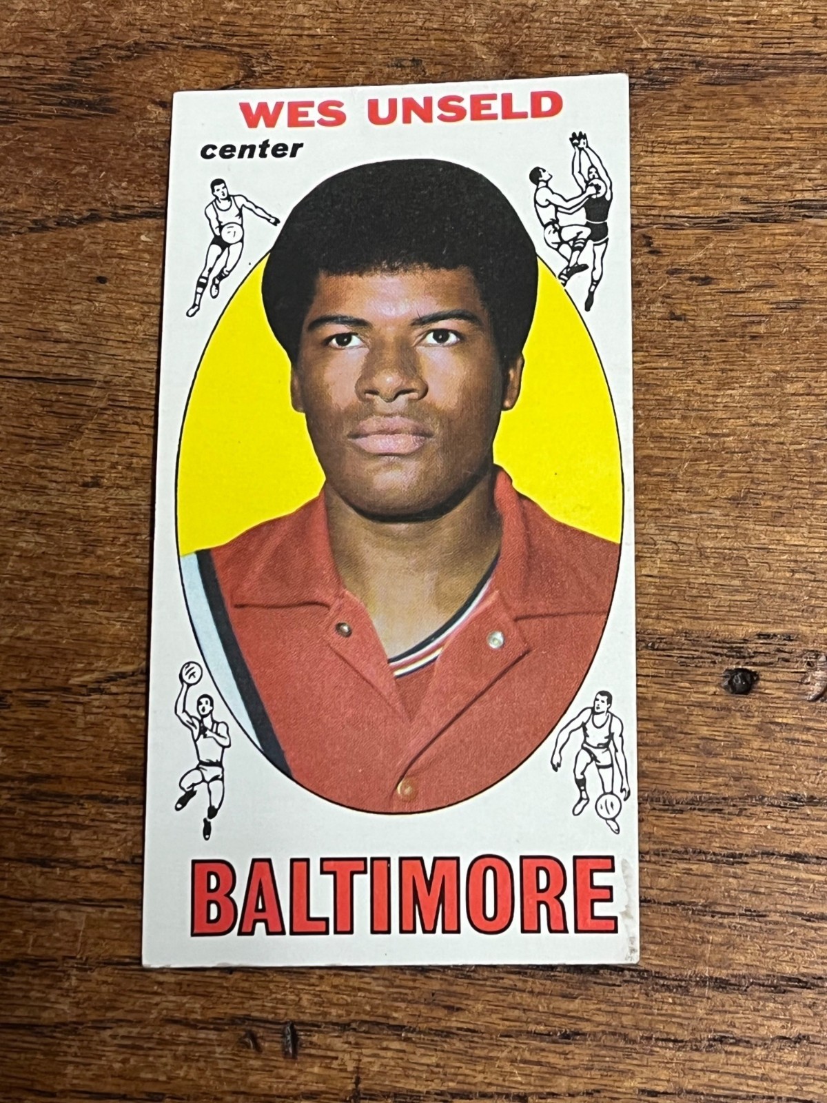 1969-70 Topps Basketball #56 Wes Unseld Baltimore Bullets Rookie RC HOF