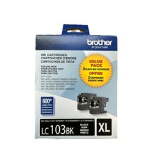 Brother LC1032PKS Innobella 600 Page-Yield High-Yield Ink - Black (2/Pack) New