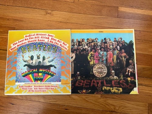 The Beatles Magical Mystery Tour / Sgt. Pepper's LP 12" Vinyl Rock Capitol Ster…