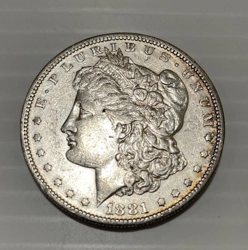 1881 S Morgan Dollar VF Silver $1 US Coin Collectible
