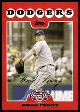 2008 Topps Opening Day #59 Brad Penny Los Angeles Dodgers NM+