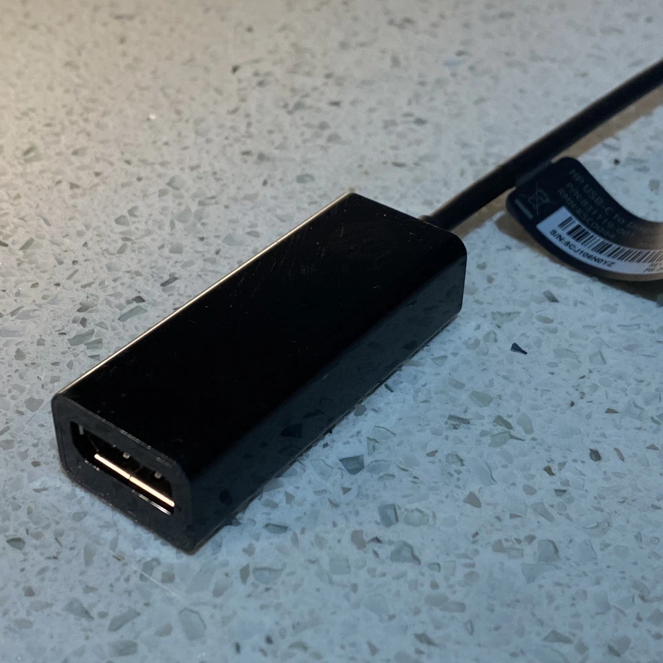 GENUINE HP USB Type C to DisplayPort Adapter Converter Cable TypeC Display Port - Image 3 of 4