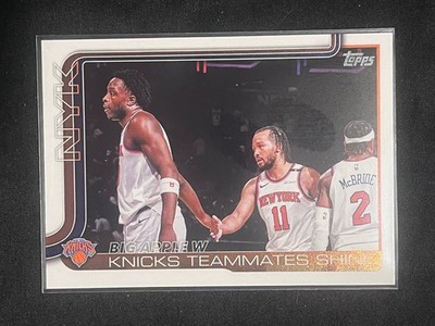 2025-26 Topps #274 Big Apple W: Knicks Teammates Shine New York Knicks