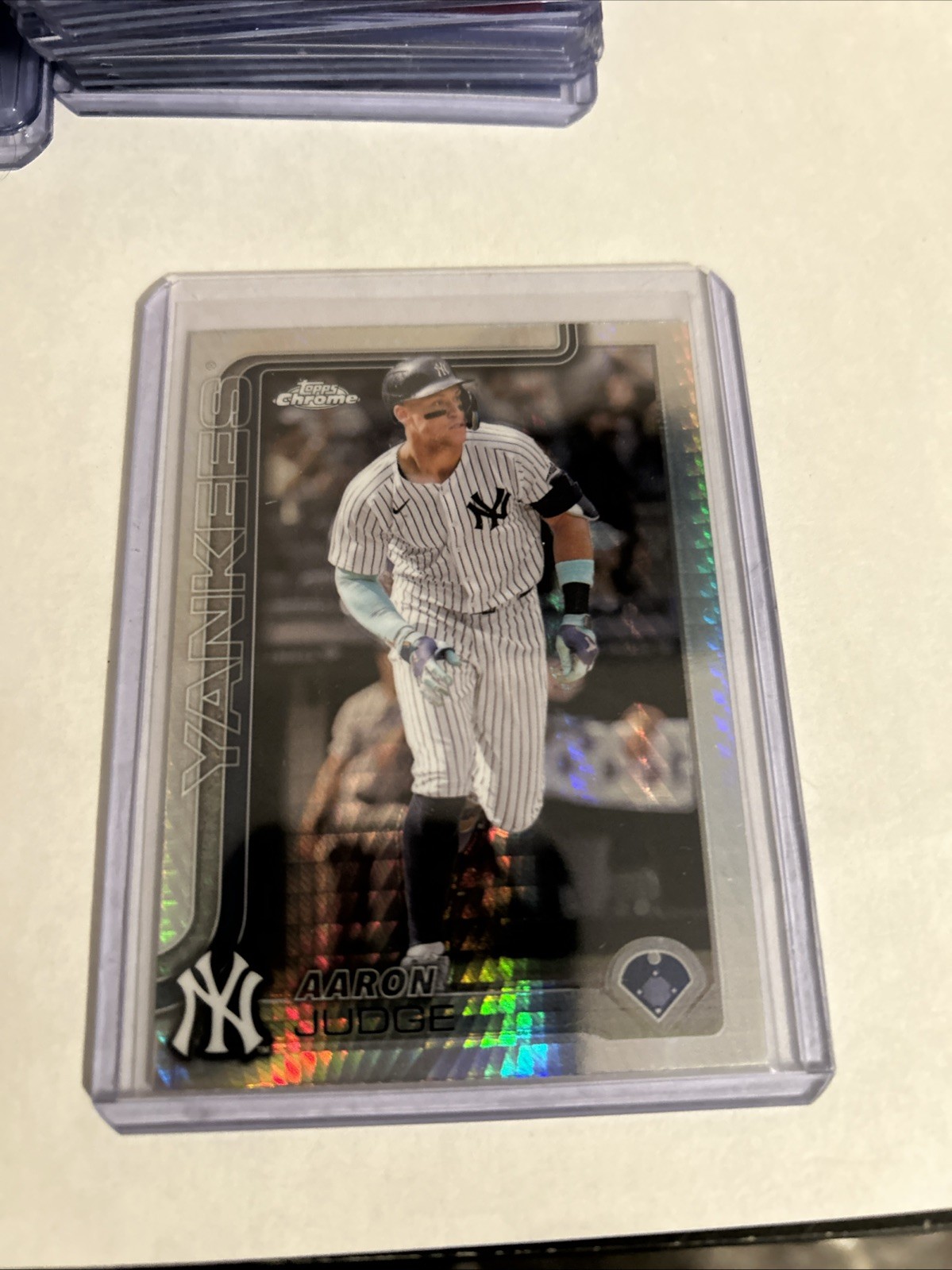 2025 Topps Chrome Aaron Judge Hyper Prism BUYBACK New York Yankees #99 MLB