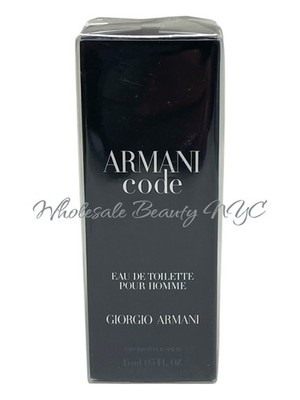 Armani Code by Giorgio Armani Eau de Toilette Pour Homme  0.50 Oz/15 ml NIB
